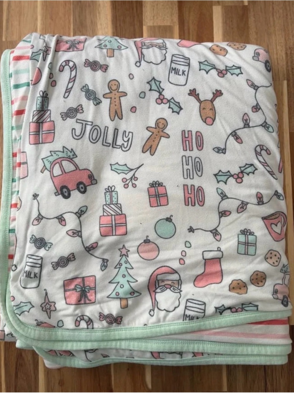 Christmas Copper Pearl Jumbo 3 Layer Quilt